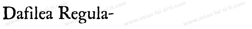 Dafilea Regula字体转换